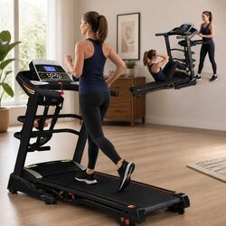 Compact Electric Treadmill with Diverse Features
