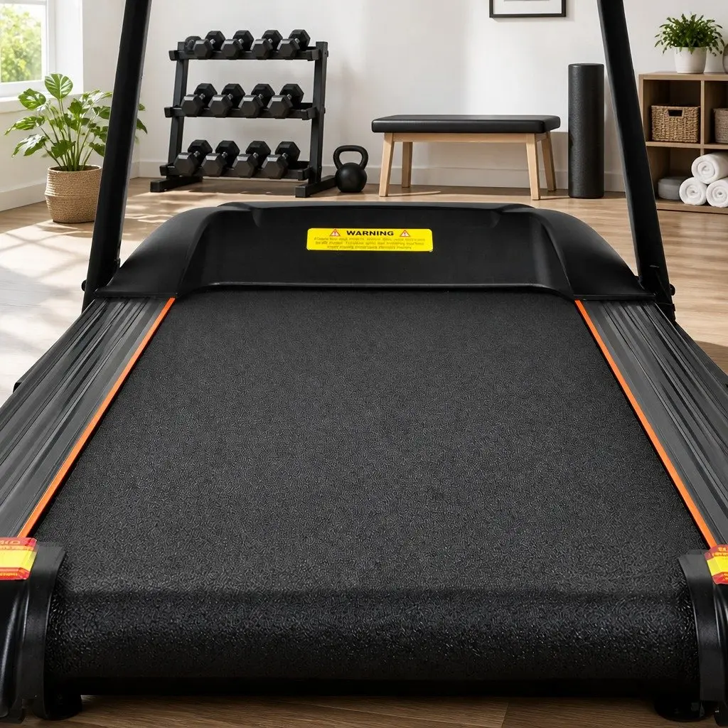 Electric Treadmill Black Foldable Home Gym Fitness Machine 12 Programs 12 Speed Levels