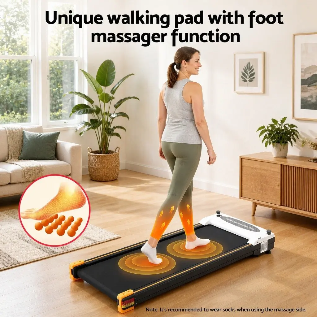 Walking Pad Treadmill Double Sided Running Foot Massage 380mm Belt Home Fitness