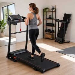 Efficient Electric Treadmill with Speed and Incline Adjustments