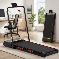 Electric Treadmill Walking Pad Auto Incline Foldable Under Desk Home Gym Black