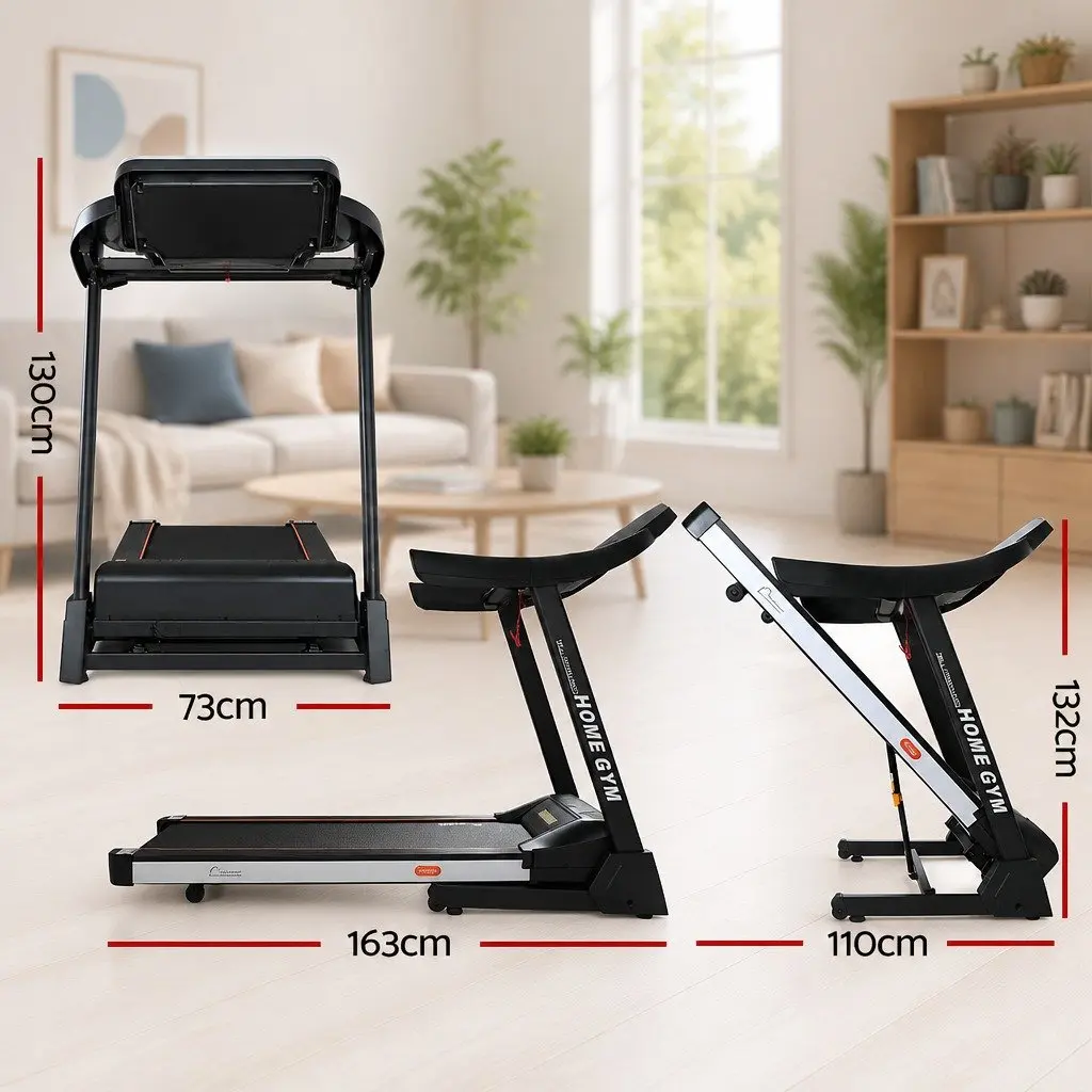 Electric Treadmill Auto Incline 18 Speed Home Gym Fitness Exercise Machine