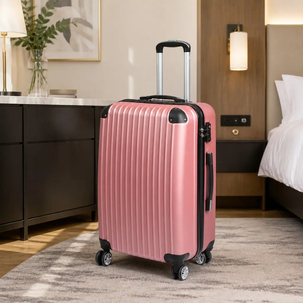 24 Inch Luggage Suitcase Hard Shell Trolley Travel Spinner Wheels Carry Bag