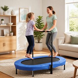 Enjoy Fitness with This 56-Inch Indoor Trampoline