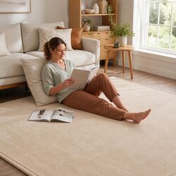 Tatami Mat Floor Mattress 200cm x 200cm 3cm Thick Futon Yoga Lounging Living