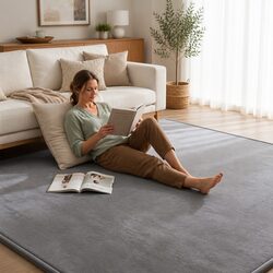 Compact and Comfortable Grey Tatami Floor Mat 200cm x 200cm