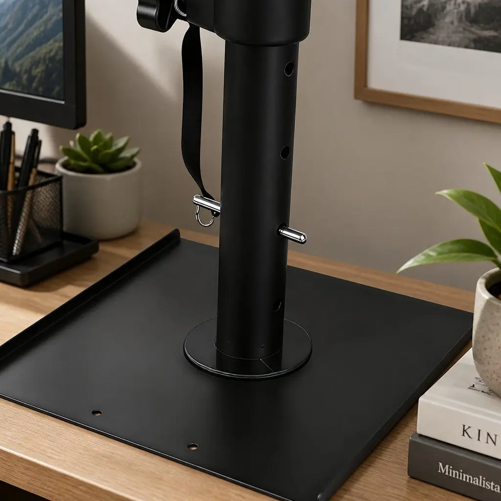 Desk Clamp Speaker Stands Adjustable Height Rotation Monitor Studio Audio Setup