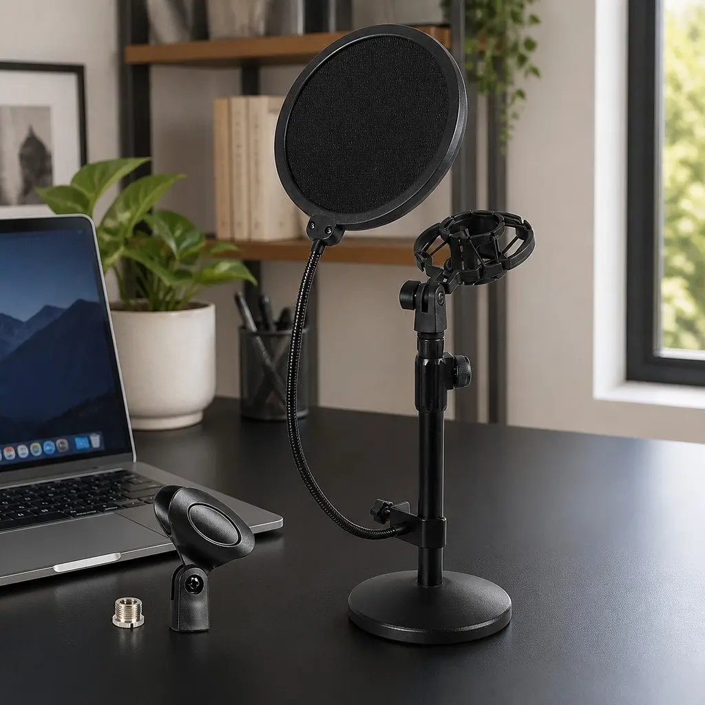 Desktop Microphone Stand with Flexibility