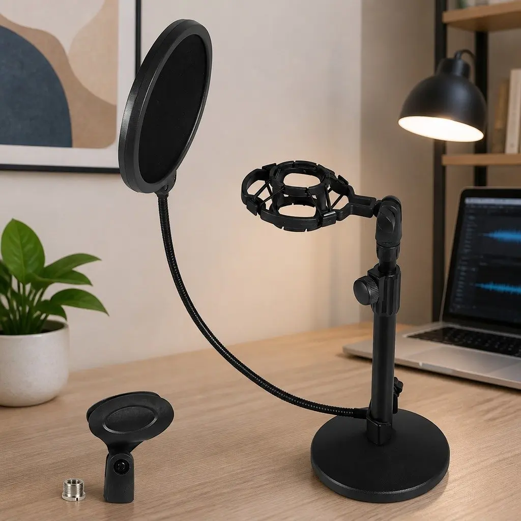 Desktop Microphone Stand with Flexibility