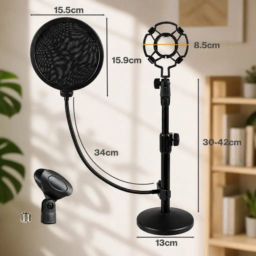 Desktop Microphone Stand with Flexibility