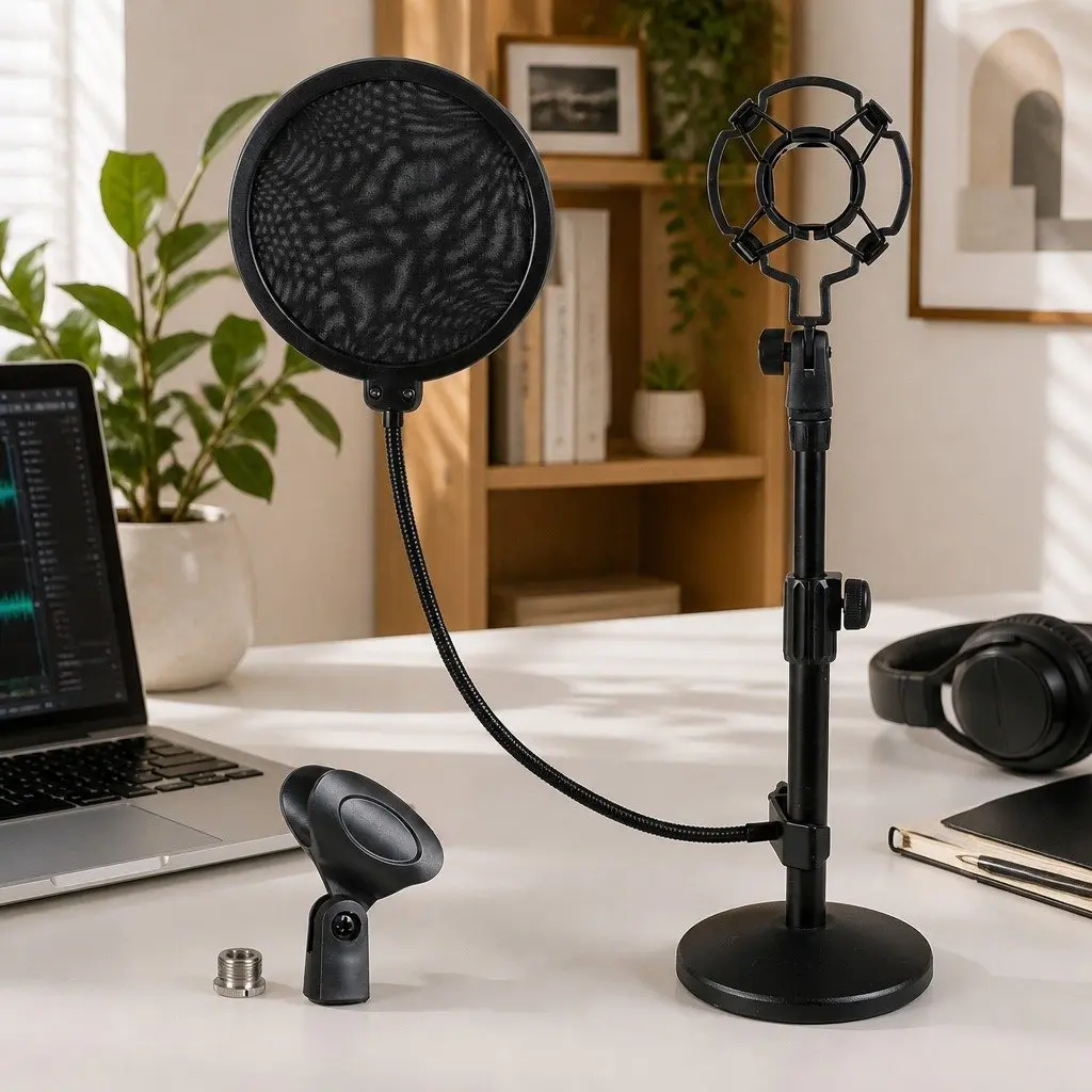 Desktop Microphone Stand with Flexibility