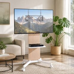Compact Mobile TV Stand for Your Viewing Needs