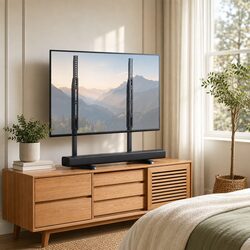 Compact Tabletop TV Stand for 24-86 Inch Screens