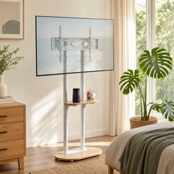 Concise Mobile TV Stand for 40-75 Inch TVs