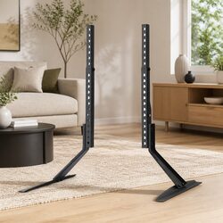 TV Stand Mount Bracket for 32 to 70 inch Flat Screen Pedestal Display Black