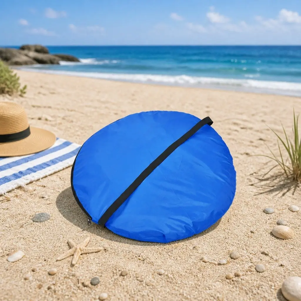 Pop Up Tent Blue 220cm x 90cm x 102cm Instant Setup No Assembly Required