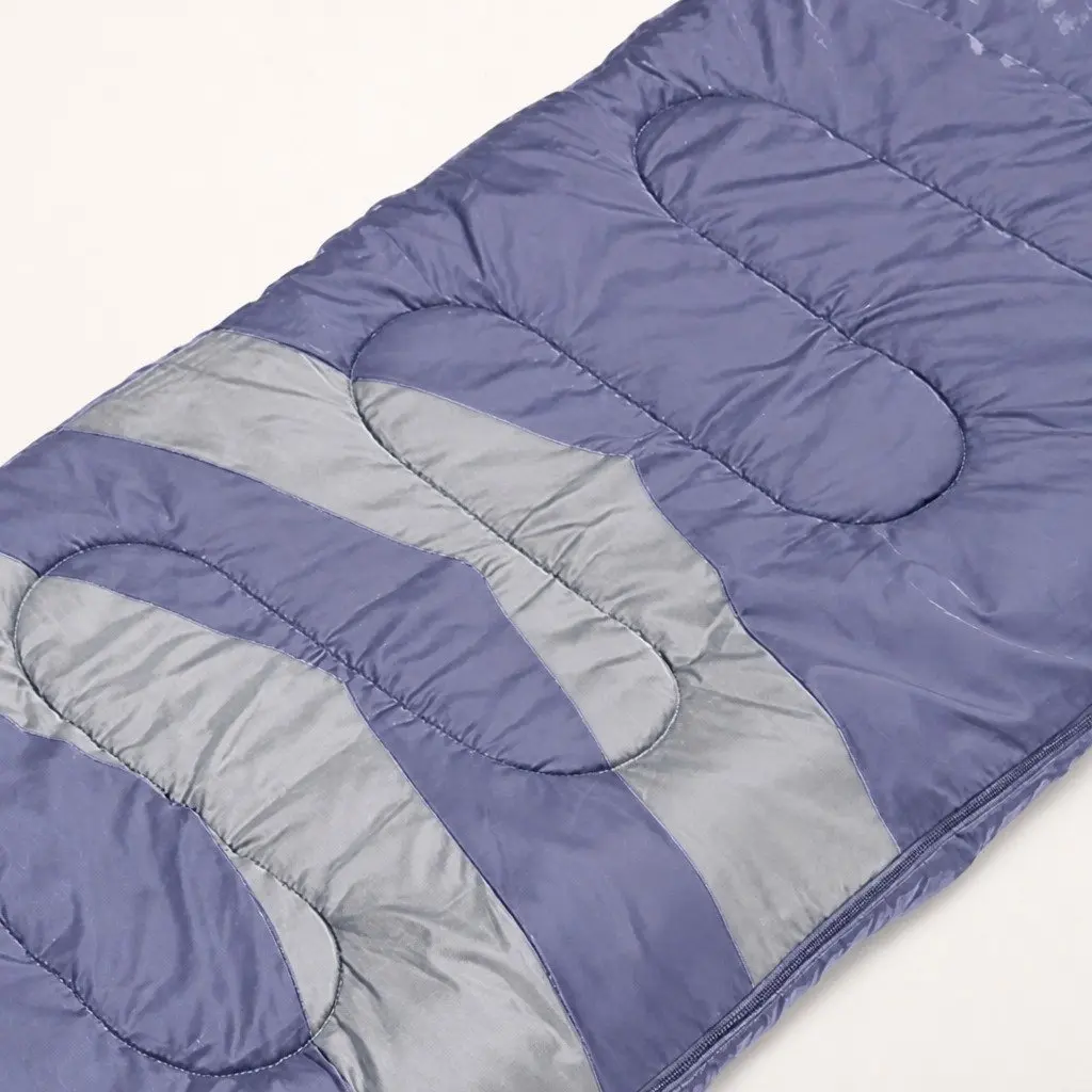 Single Sleeping Bag Grey Lightweight Cold Weather Hollow Cotton