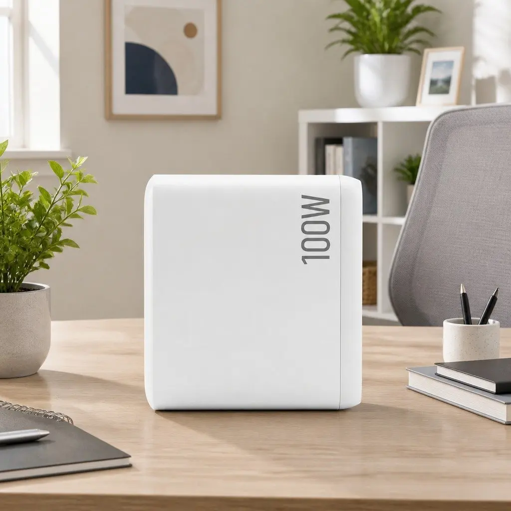 USB C Charger White 4 Port 100W Fast Charging Station with GaN Technology