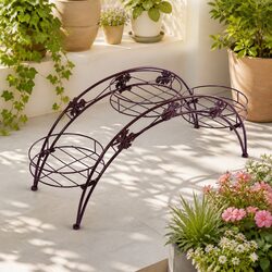 Concise 2X Metal Plant Stand - Perfect for Your Plants