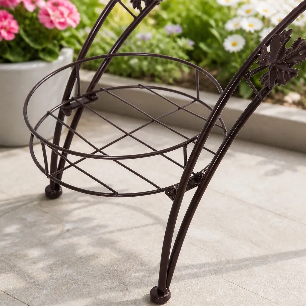 Metal Plant Stand Indoor Outdoor Steel Frame Large Small Pots Balcony Garden