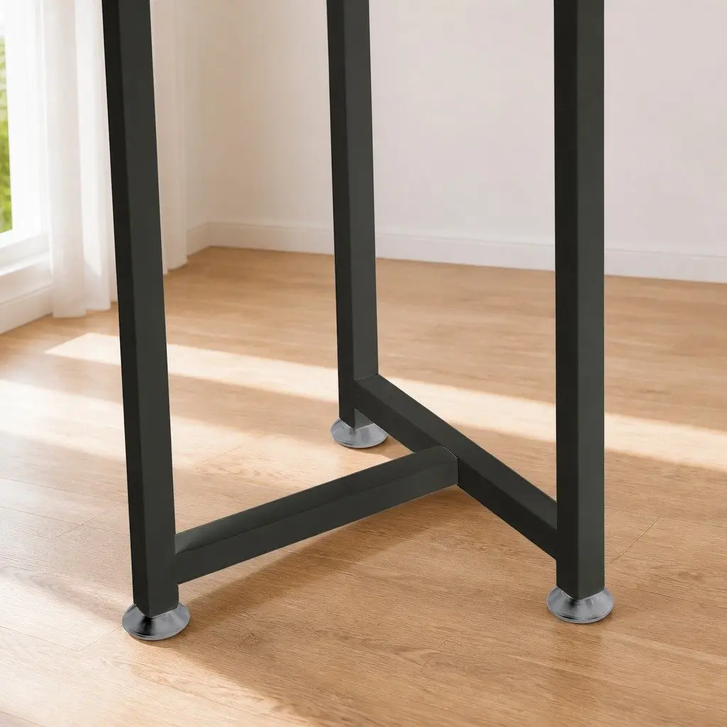 5 Tier Plant Stand Black Large Durable Steel Frame Indoor Outdoor Display Shelf