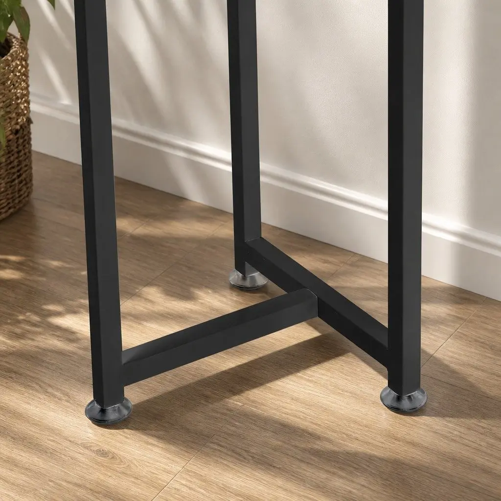 5 Tier Plant Stand Black Metal Frame Indoor Outdoor Flower Pot Display Shelf