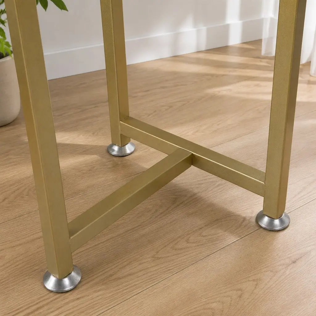 5 Tier Plant Stand Gold Steel Indoor Outdoor Display Rack