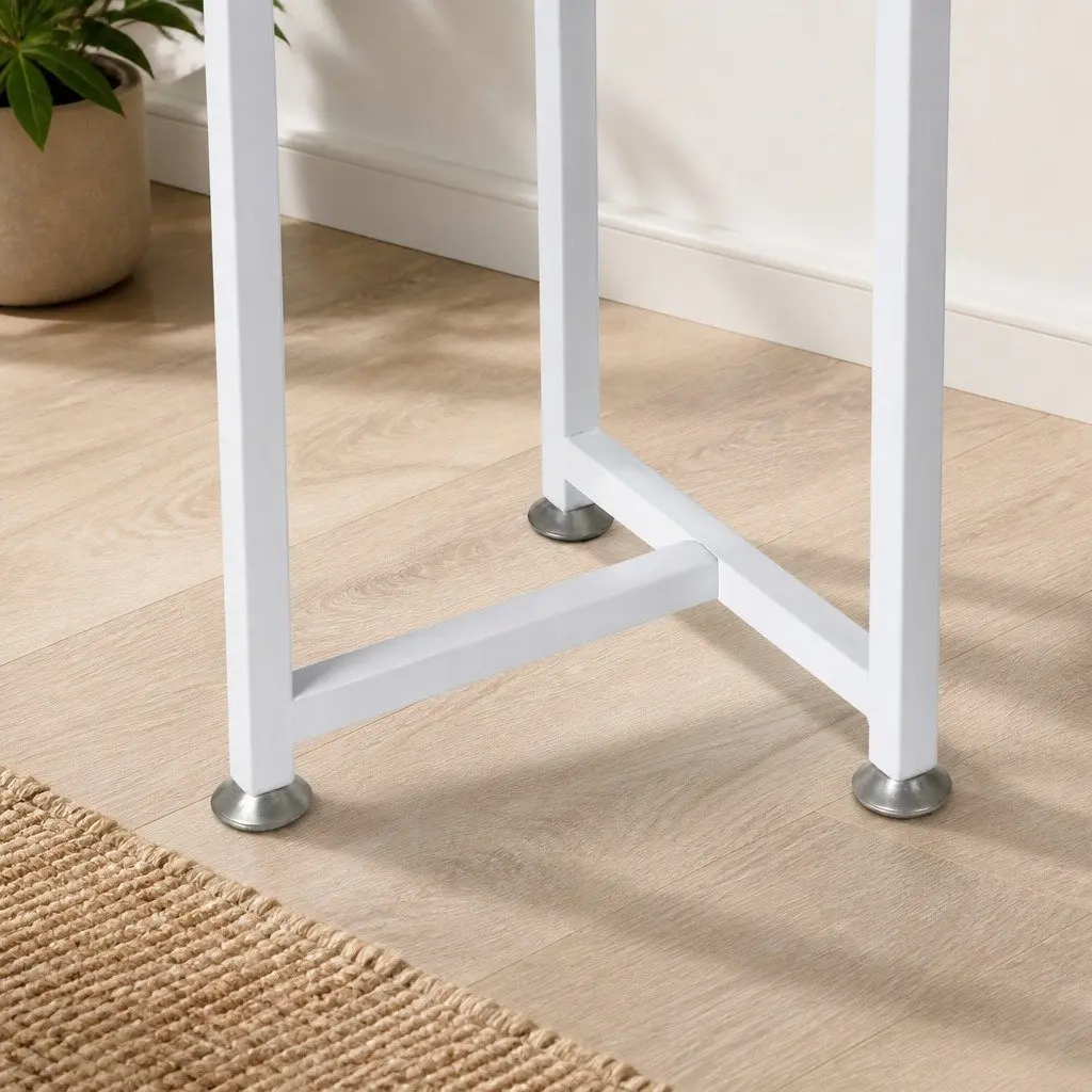 Plant Stand Flower Rack 5 Tier Indoor Outdoor Garden Display White Medium