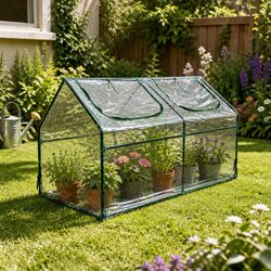 Compact and Sturdy Greenhouse for Year-Round Gardening