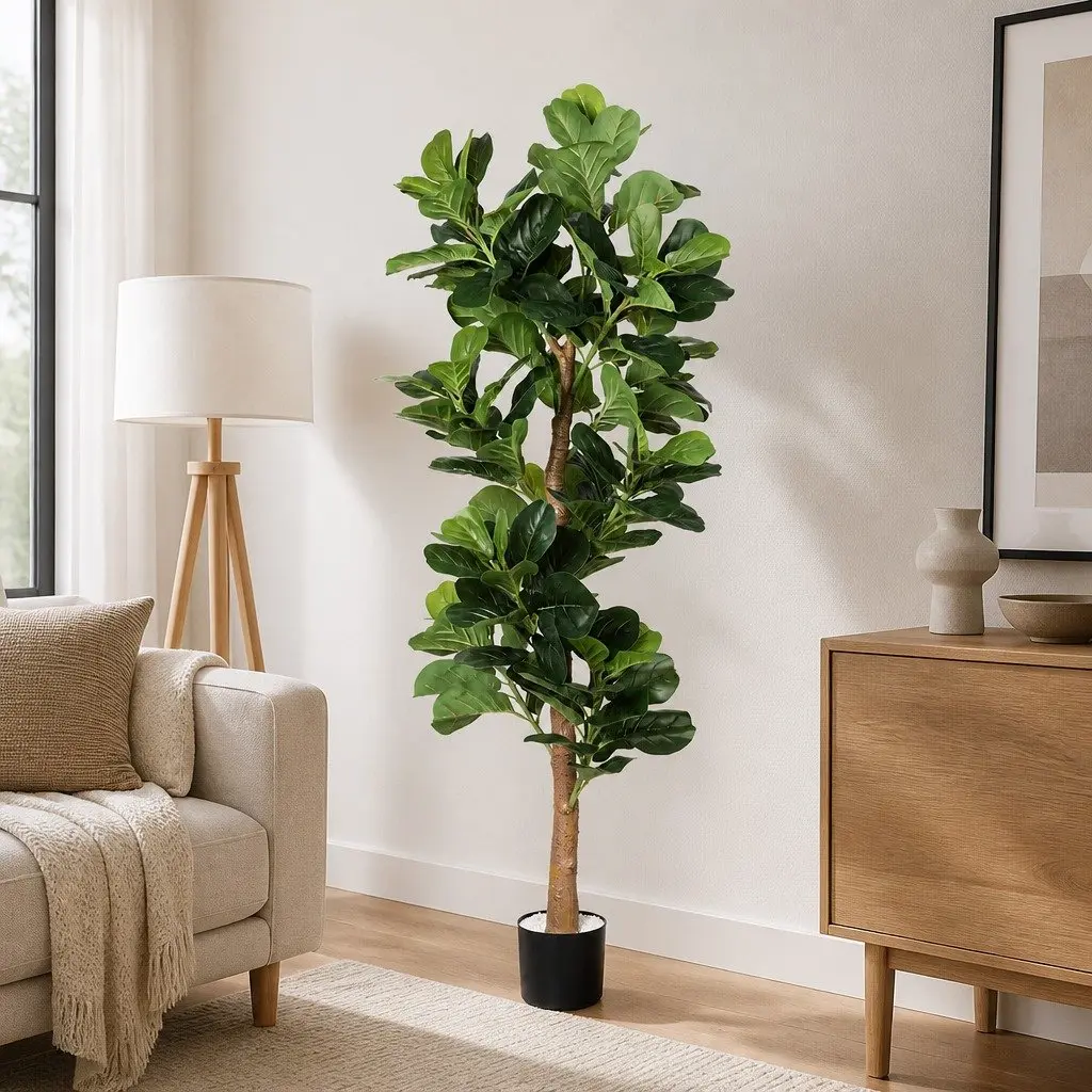 Artificial Tree Green 180cm Faux Plant Indoor Outdoor Maintenance Free Decor