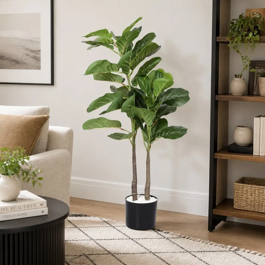 Artificial Plant Tree Green 100cm Maintenance Free Indoor Outdoor Decorative Foliage