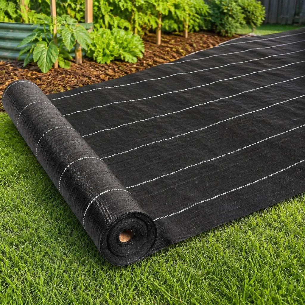 Weed Mat Black 1.83m x 50m UV-Resistant Garden Ground Cover Plant Control Fabric