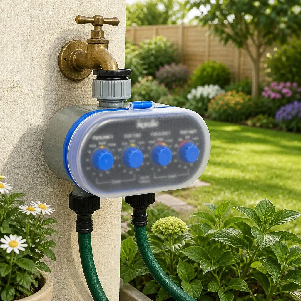 Water Tap Timer Black Grey Electronic Automatic Irrigation Controller