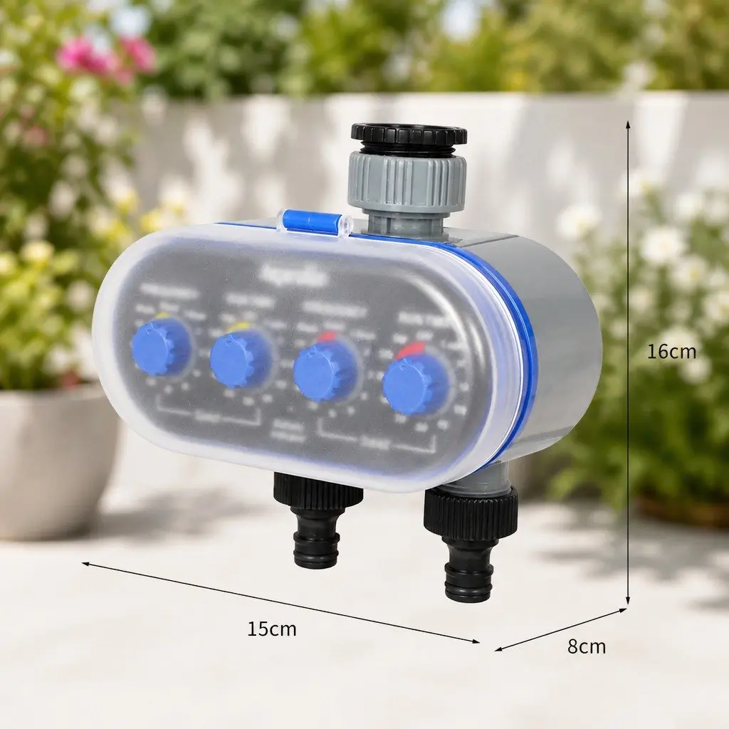 Water Tap Timer Black Grey Electronic Automatic Irrigation Controller