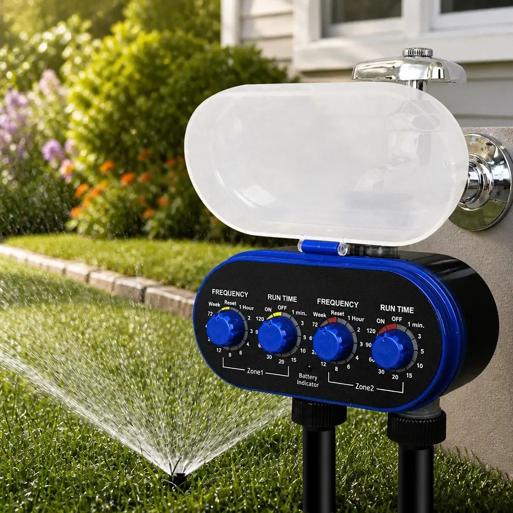Water Tap Timer Black Grey Electronic Automatic Irrigation Controller