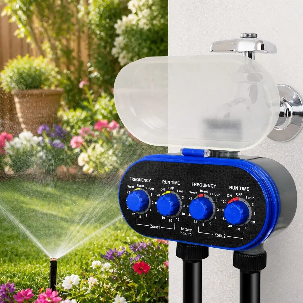 Water Tap Timer Black Grey Electronic Automatic Irrigation Controller