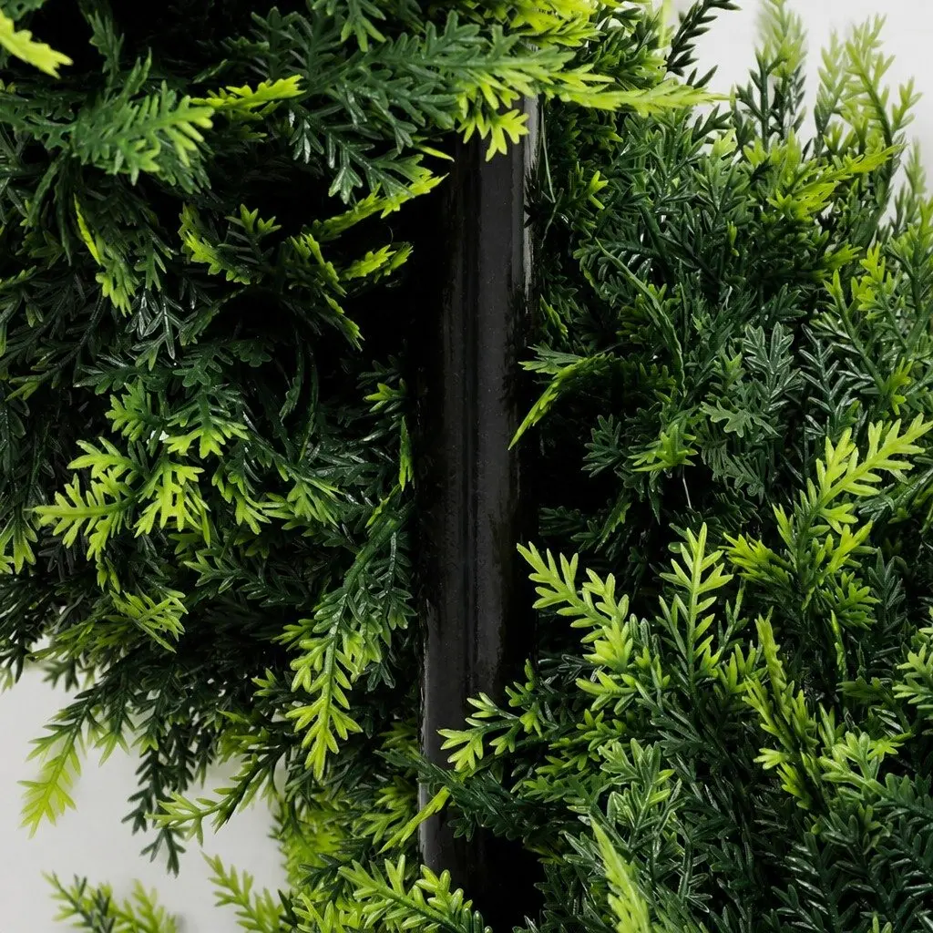 Artificial Spiral Cedar Tree Green 100cm UV Resistant Indoor Outdoor Faux Greenery Decor 2 Pack