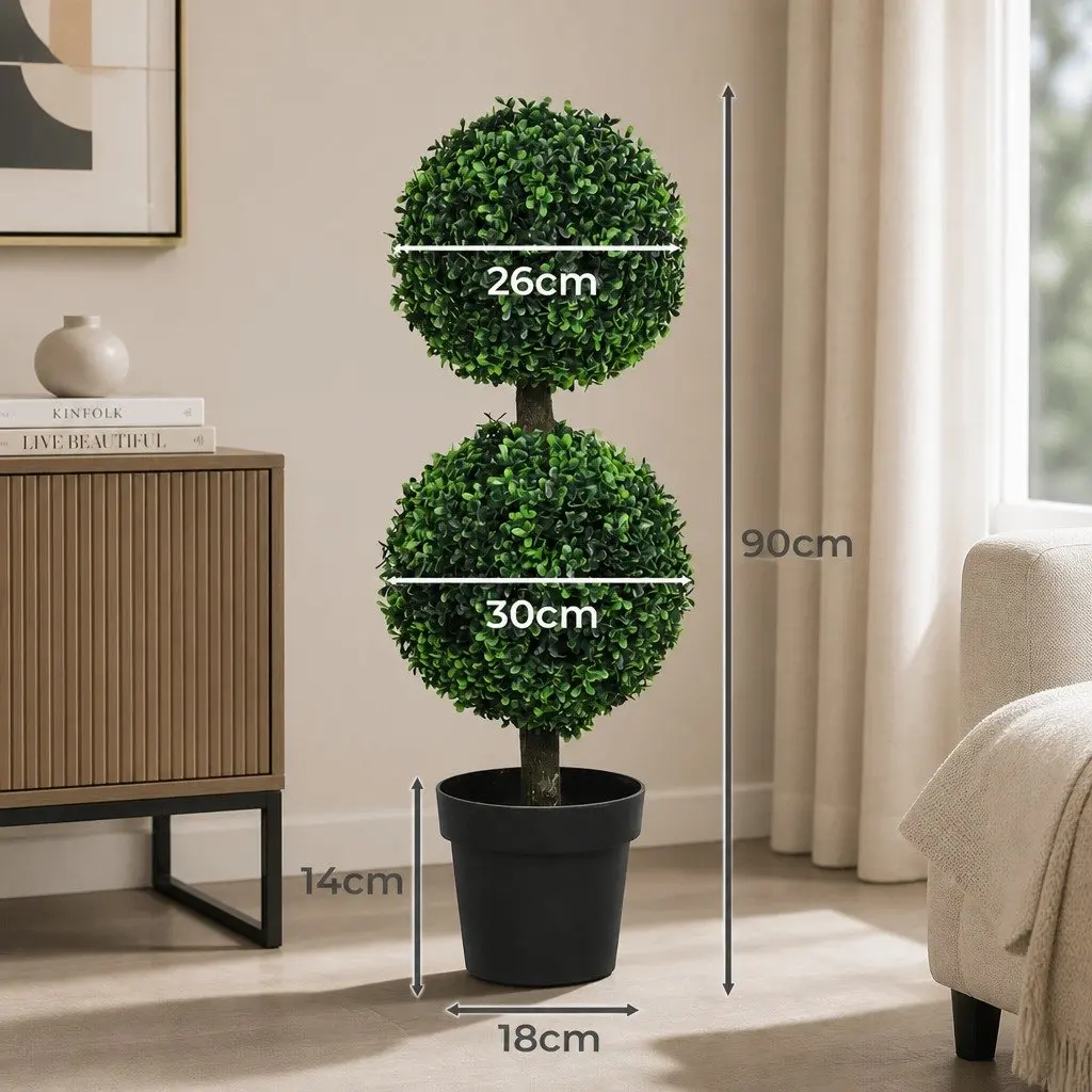 Double Ball Topiary Trees for Indoors and Outdoors