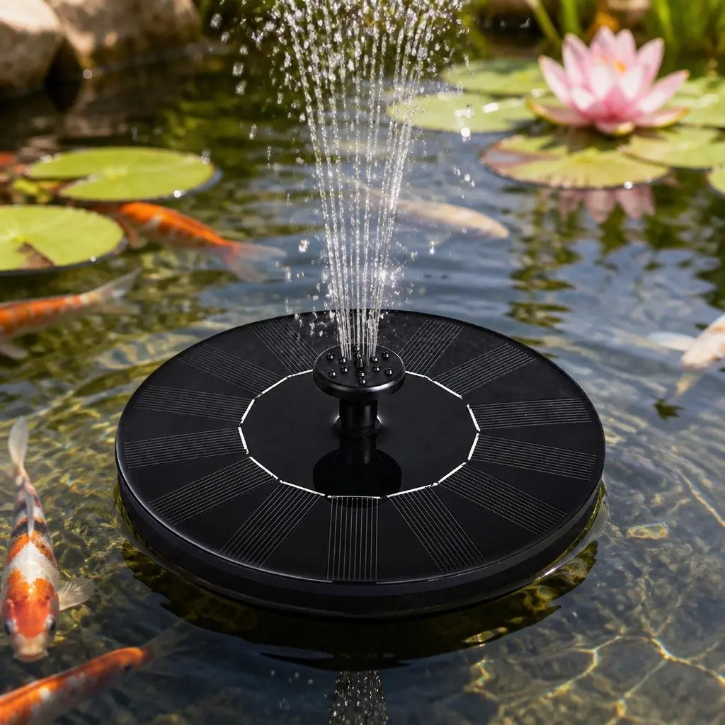 Solar Fountain with Adjustable Water Flow