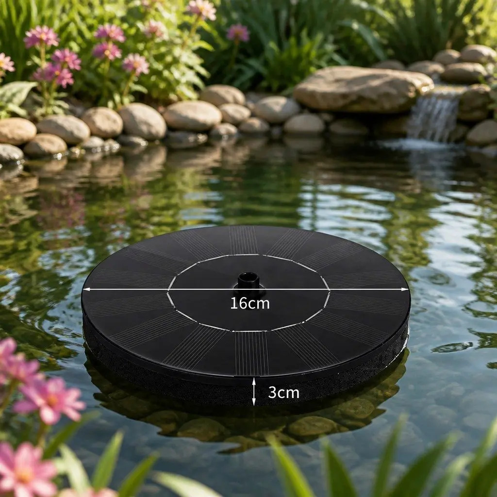 Solar Fountain with Adjustable Water Flow