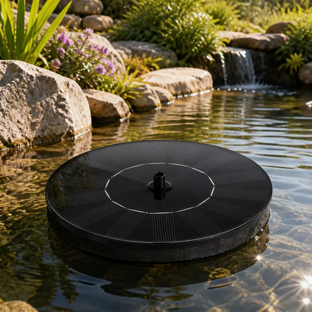 Solar Fountain with Adjustable Water Flow