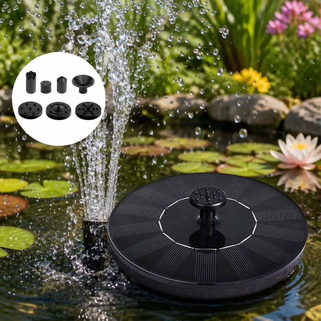 Solar Fountain with Adjustable Water Flow
