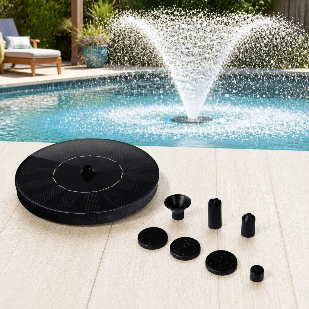 Solar Fountain with Adjustable Water Flow