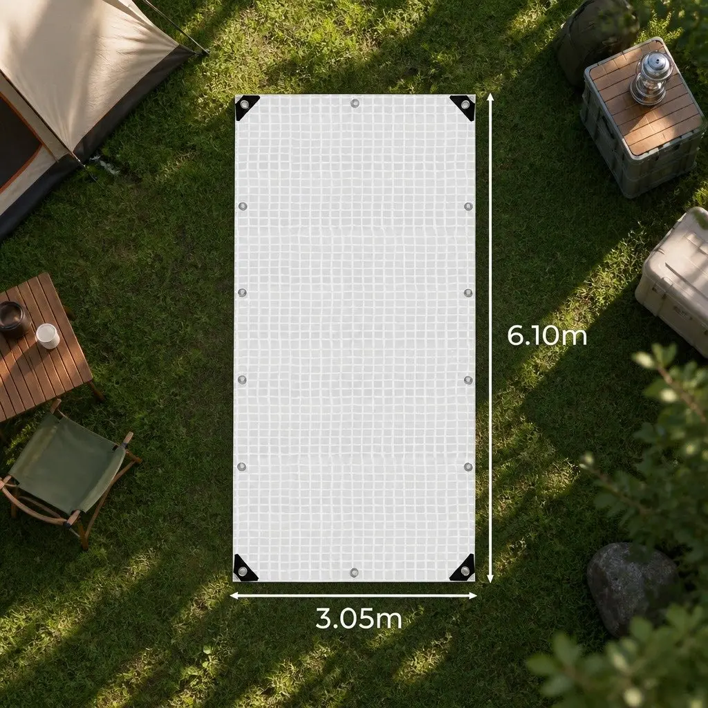 Heavy Duty Clear Tarp 200GSM Waterproof Outdoor All-Weather Protection