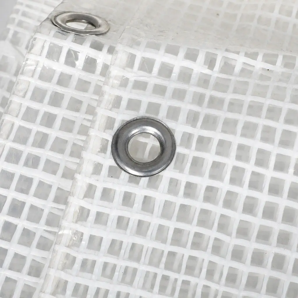 Heavy Duty Clear Tarp Waterproof 200GSM 4.3m x 6.1m All Weather