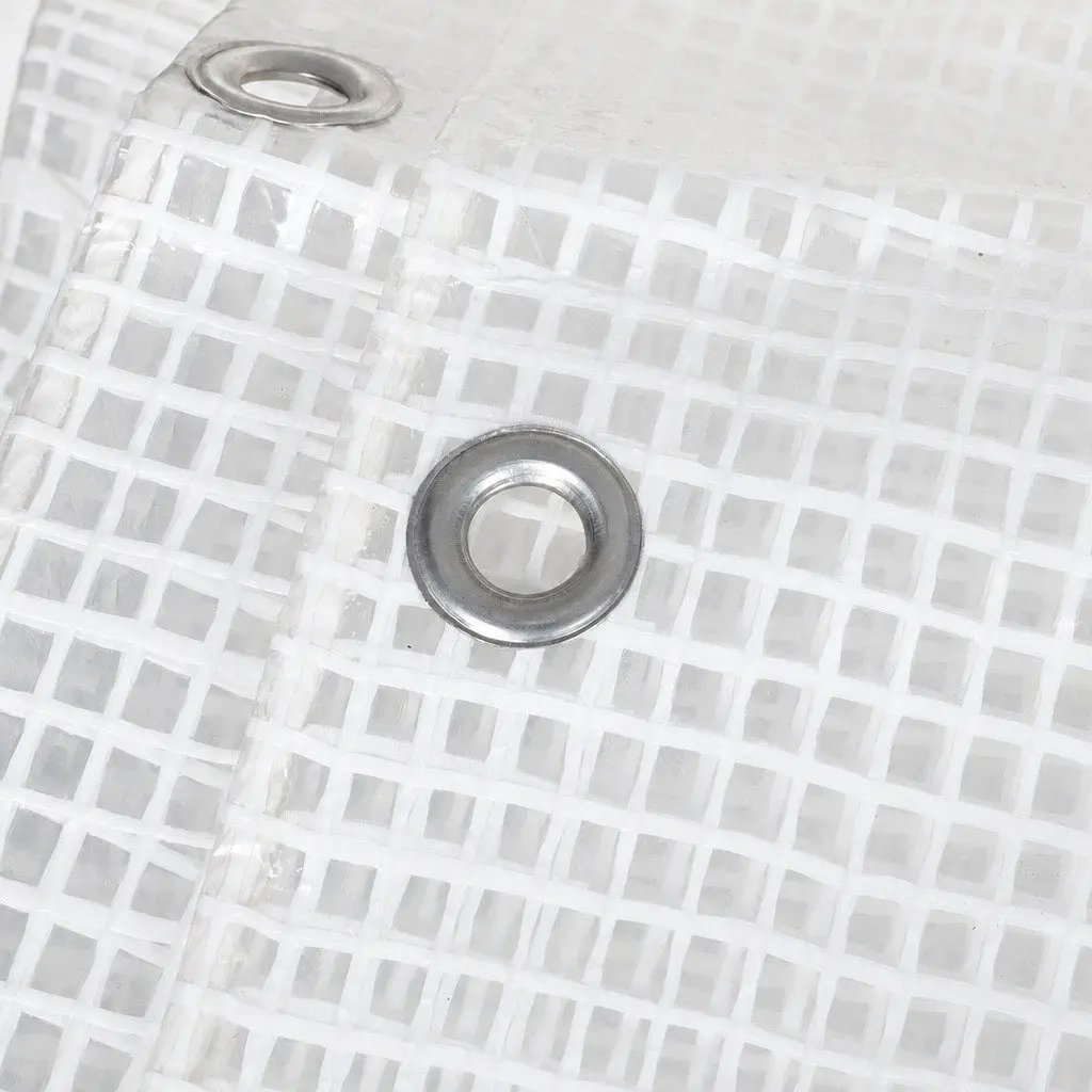Heavy Duty Clear Tarpaulin 200GSM Waterproof All Weather Protection