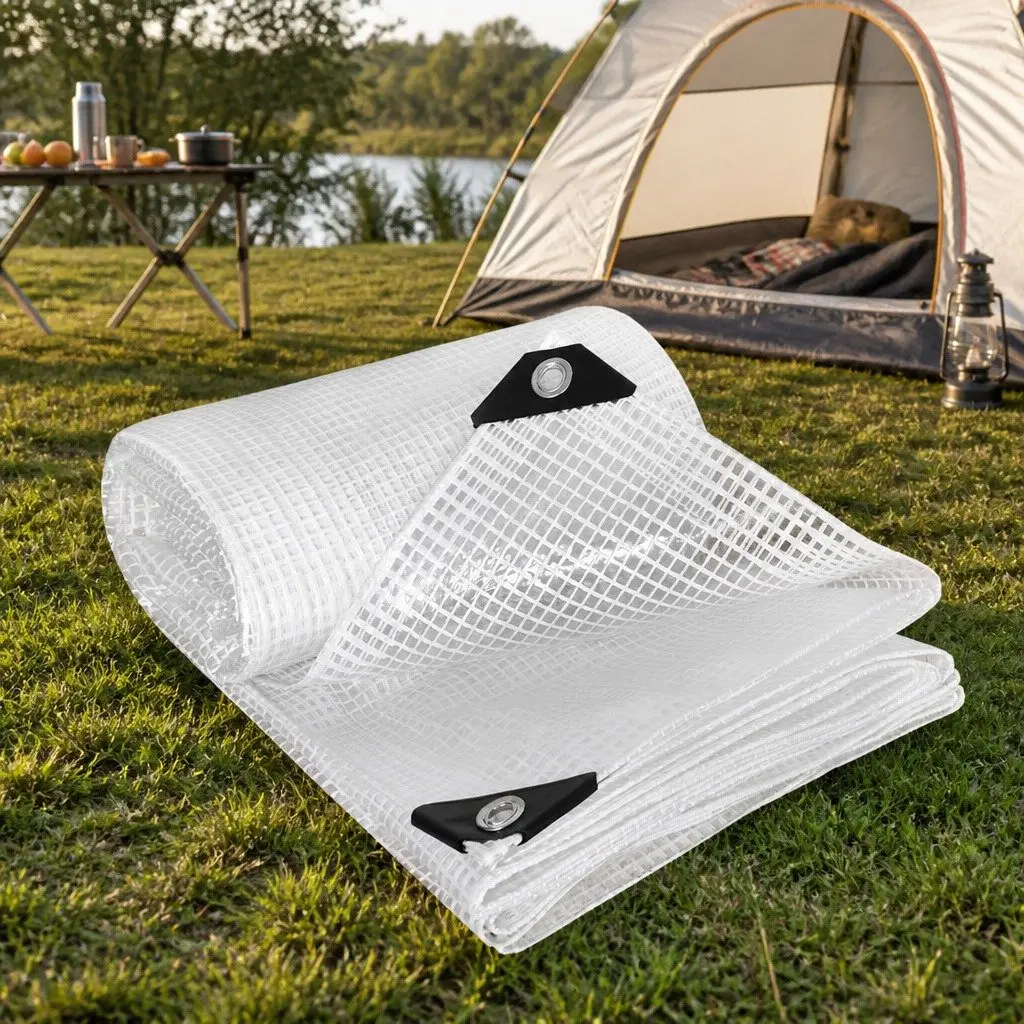 Heavy Duty Clear Tarpaulin 200GSM Waterproof All Weather Protection