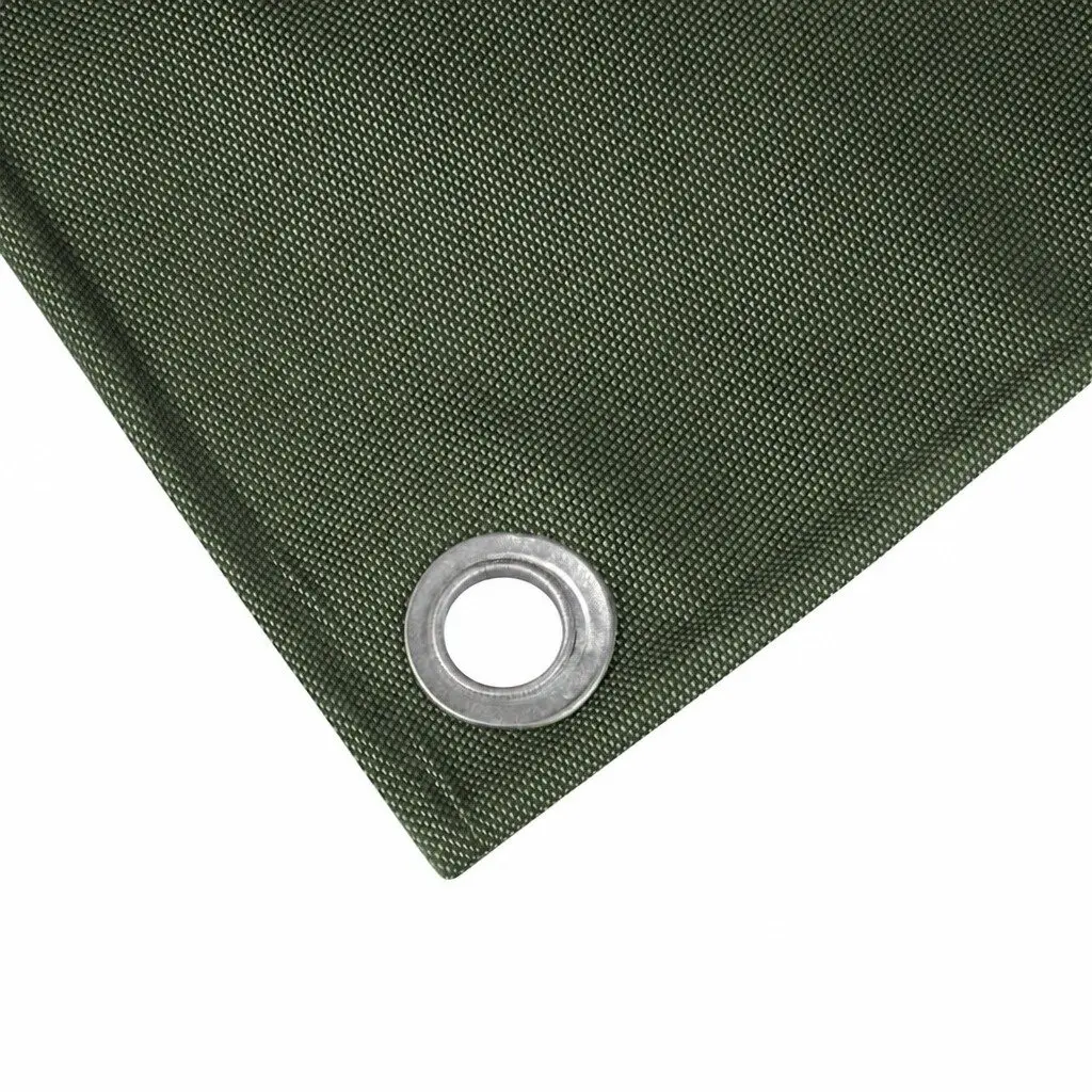 Heavy Duty Waterproof Green Tarpaulin 2x3 Meter Polyester Canvas All Weather