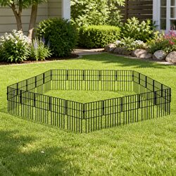Garden Border Fence Panels 25 Pcs Metal Edging Lawn Flower Bed Rustproof