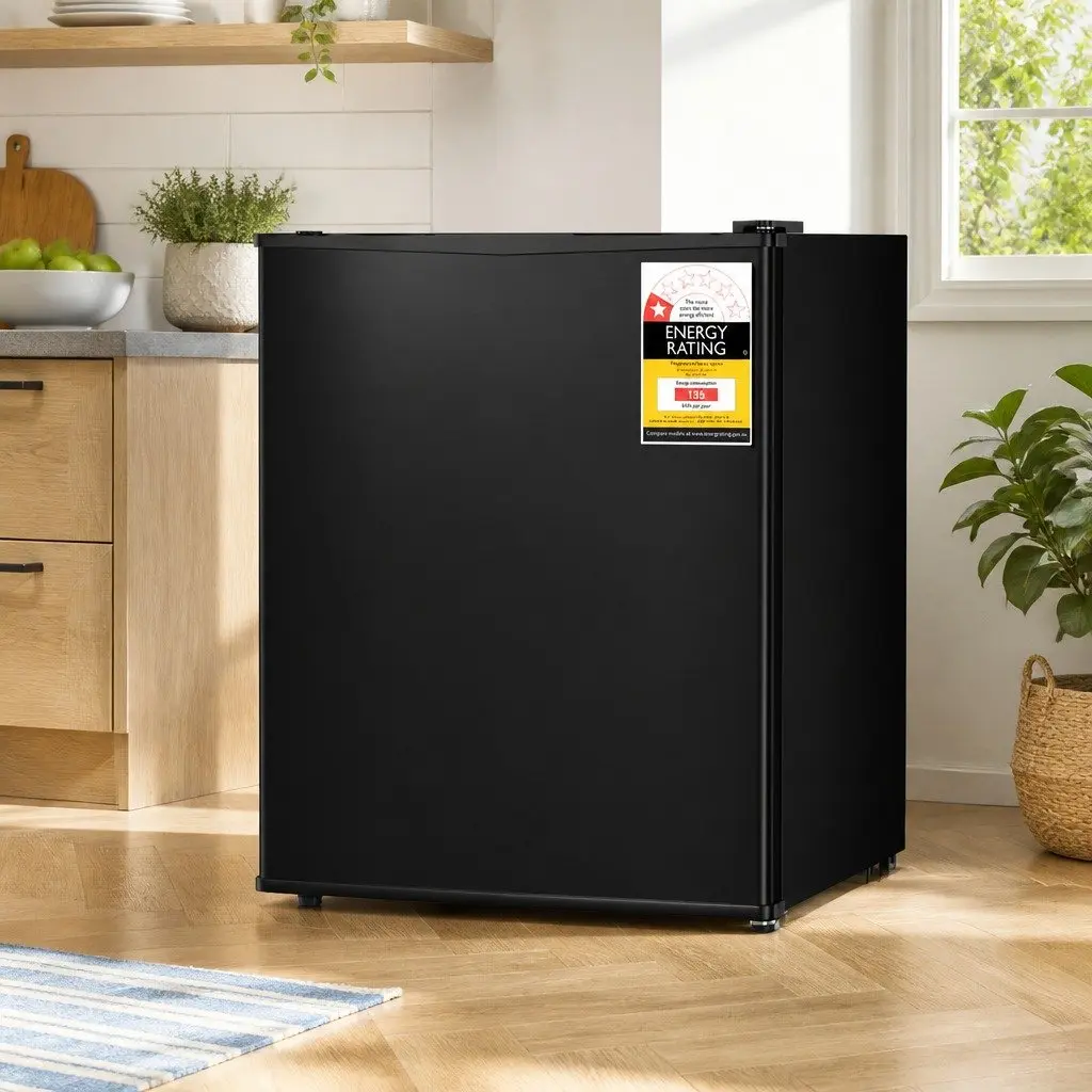 Small Upright Freezer Black 31L Compact Freestanding Vertical Freezer